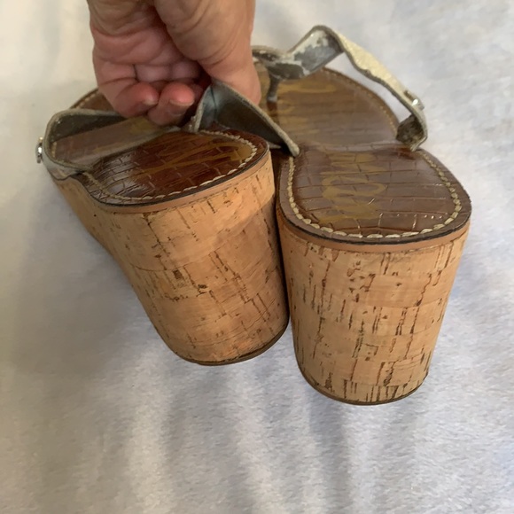 Sam Edelman Silver Wedge Thong - Picture 5 of 9